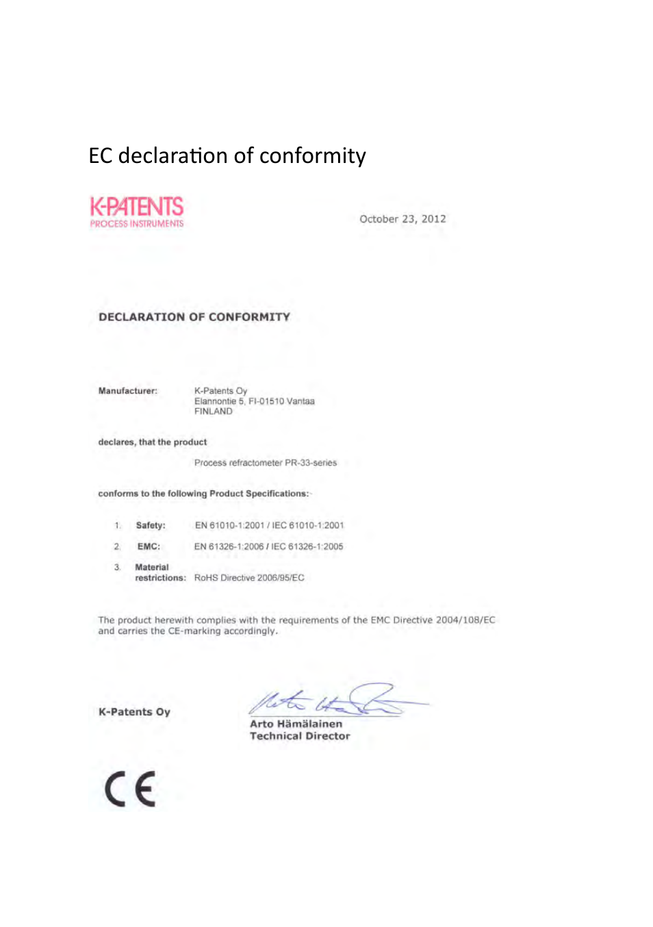 K-Patents PR-33-AC User Manual | Page 51 / 53