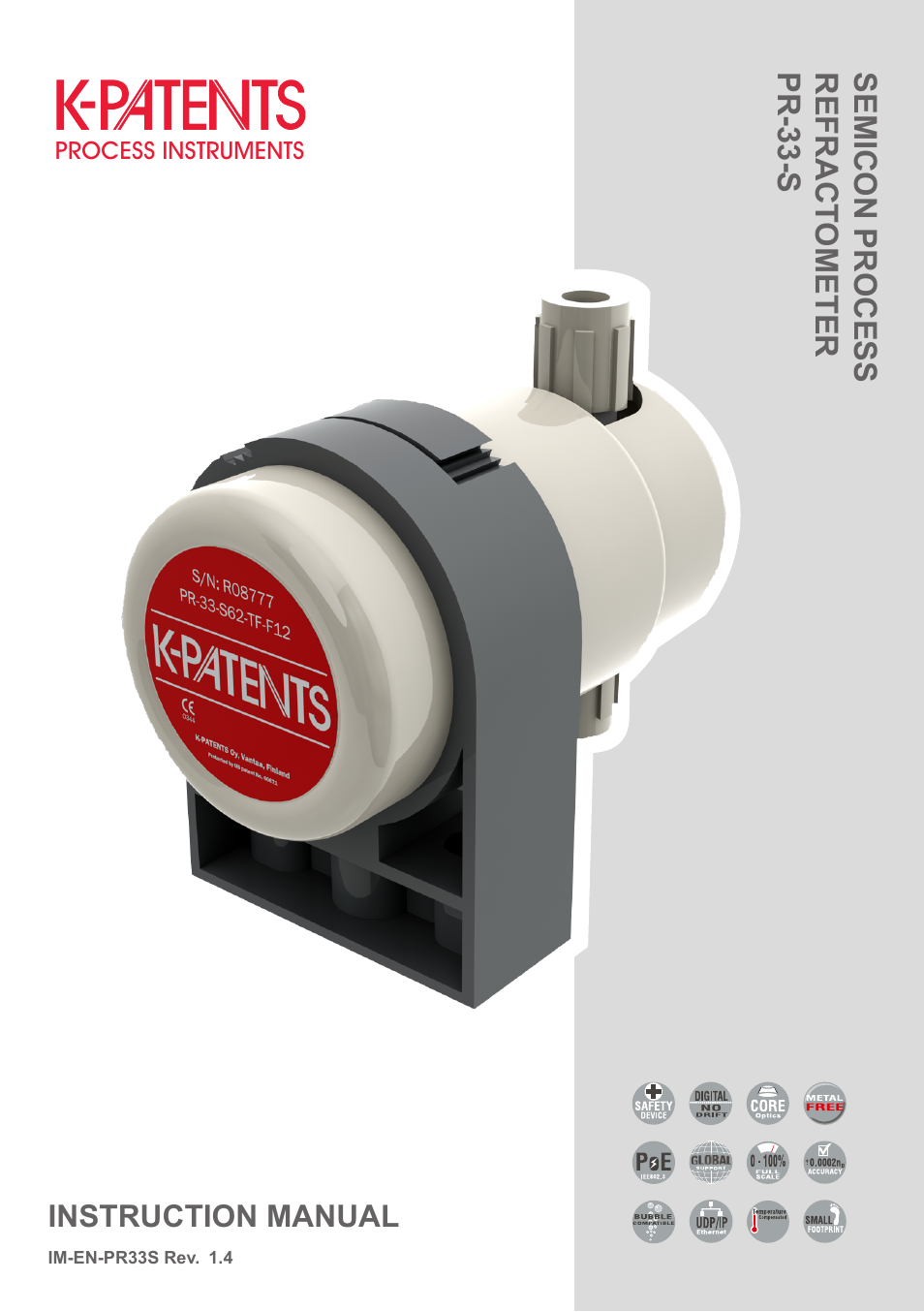 K-Patents PR-33-S User Manual | 44 pages