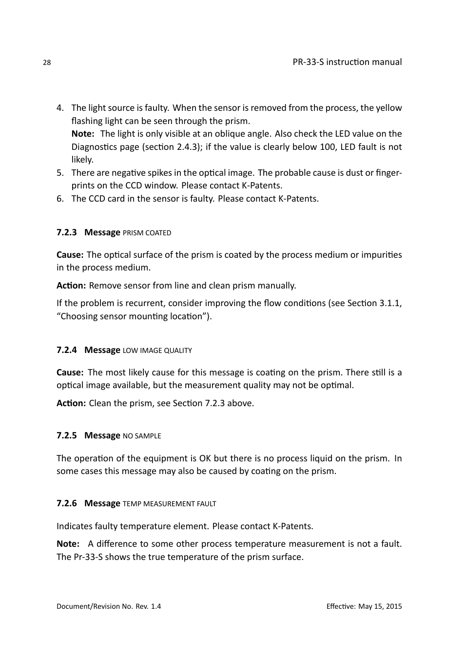 K-Patents PR-33-S User Manual | Page 32 / 44