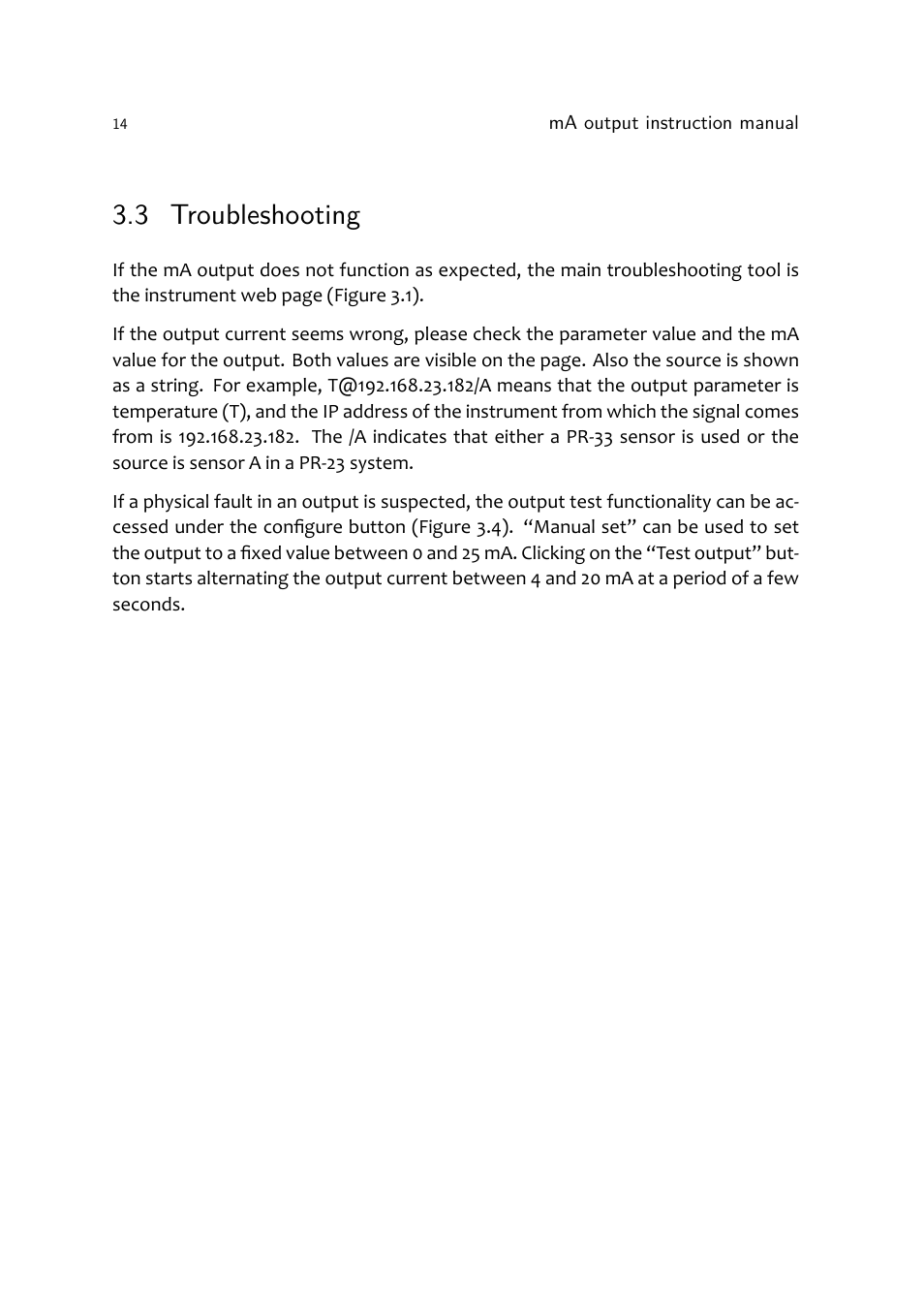 3 troubleshooting | K-Patents mA-Output User Manual | Page 16 / 20
