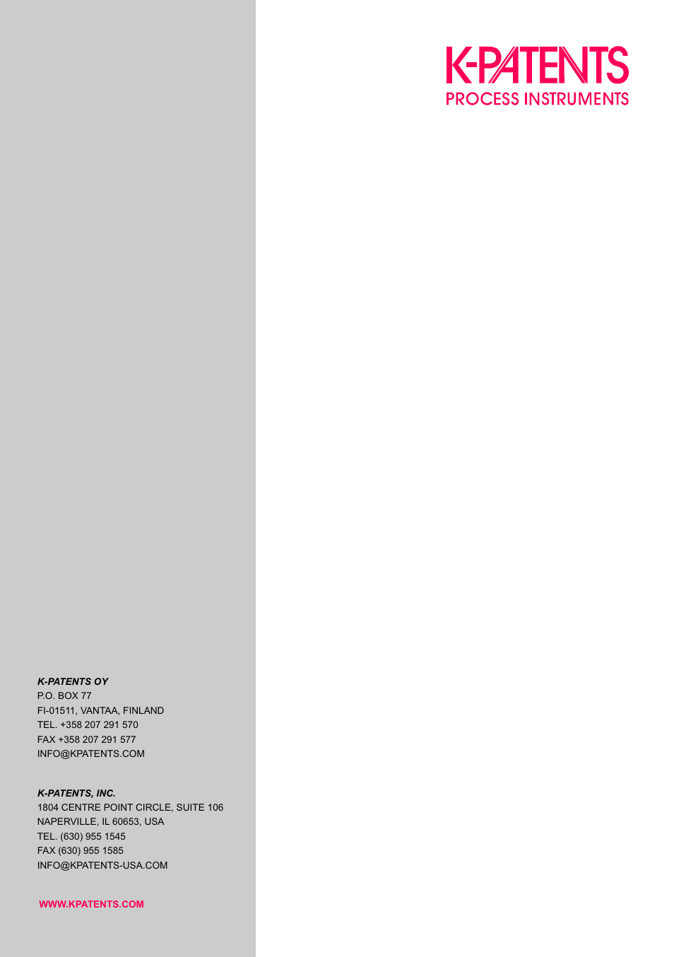 K-Patents mA-Output User Manual | Page 20 / 20