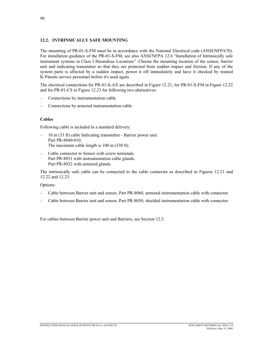 K-Patents PR-01-S User Manual | Page 100 / 107