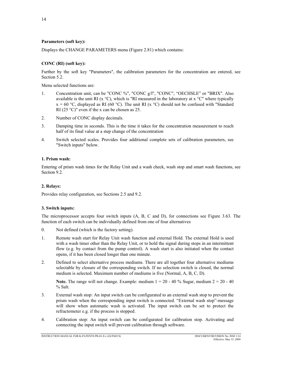 K-Patents PR-01-S User Manual | Page 16 / 107