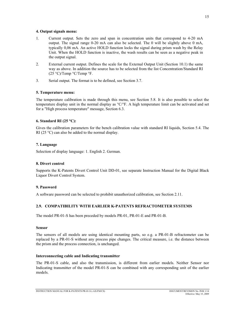 K-Patents PR-01-S User Manual | Page 17 / 107