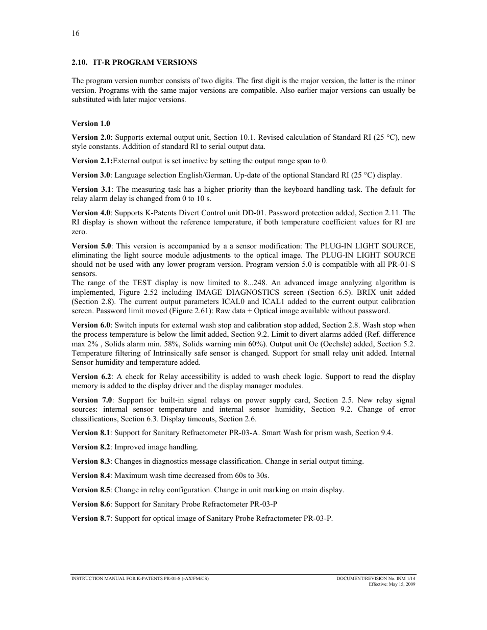 K-Patents PR-01-S User Manual | Page 18 / 107