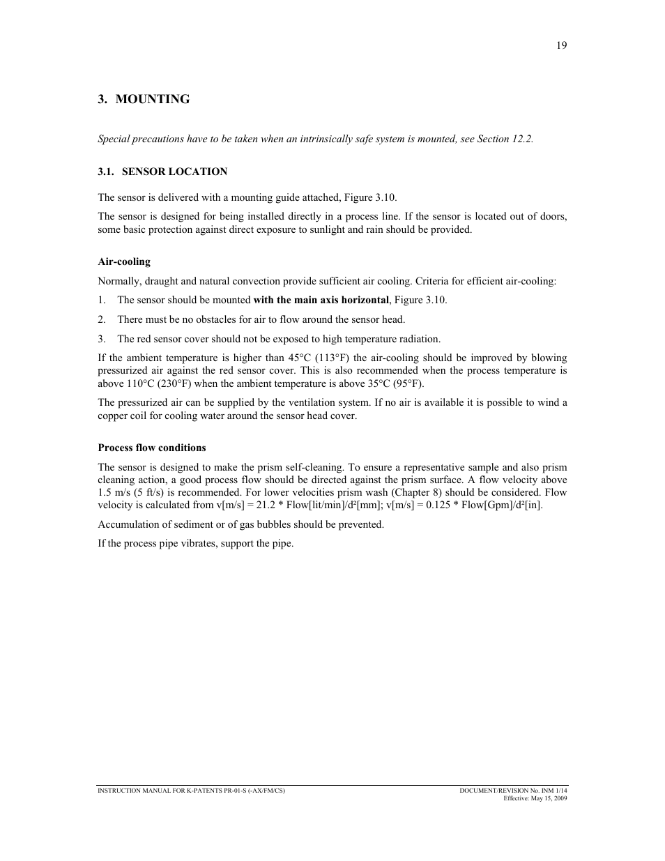 Mounting | K-Patents PR-01-S User Manual | Page 21 / 107