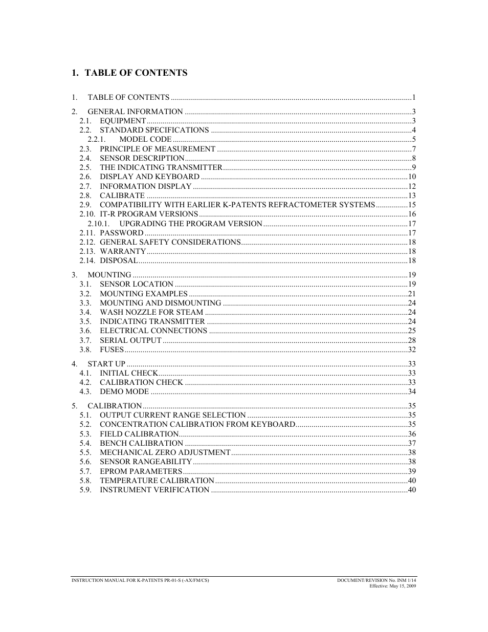 K-Patents PR-01-S User Manual | Page 3 / 107