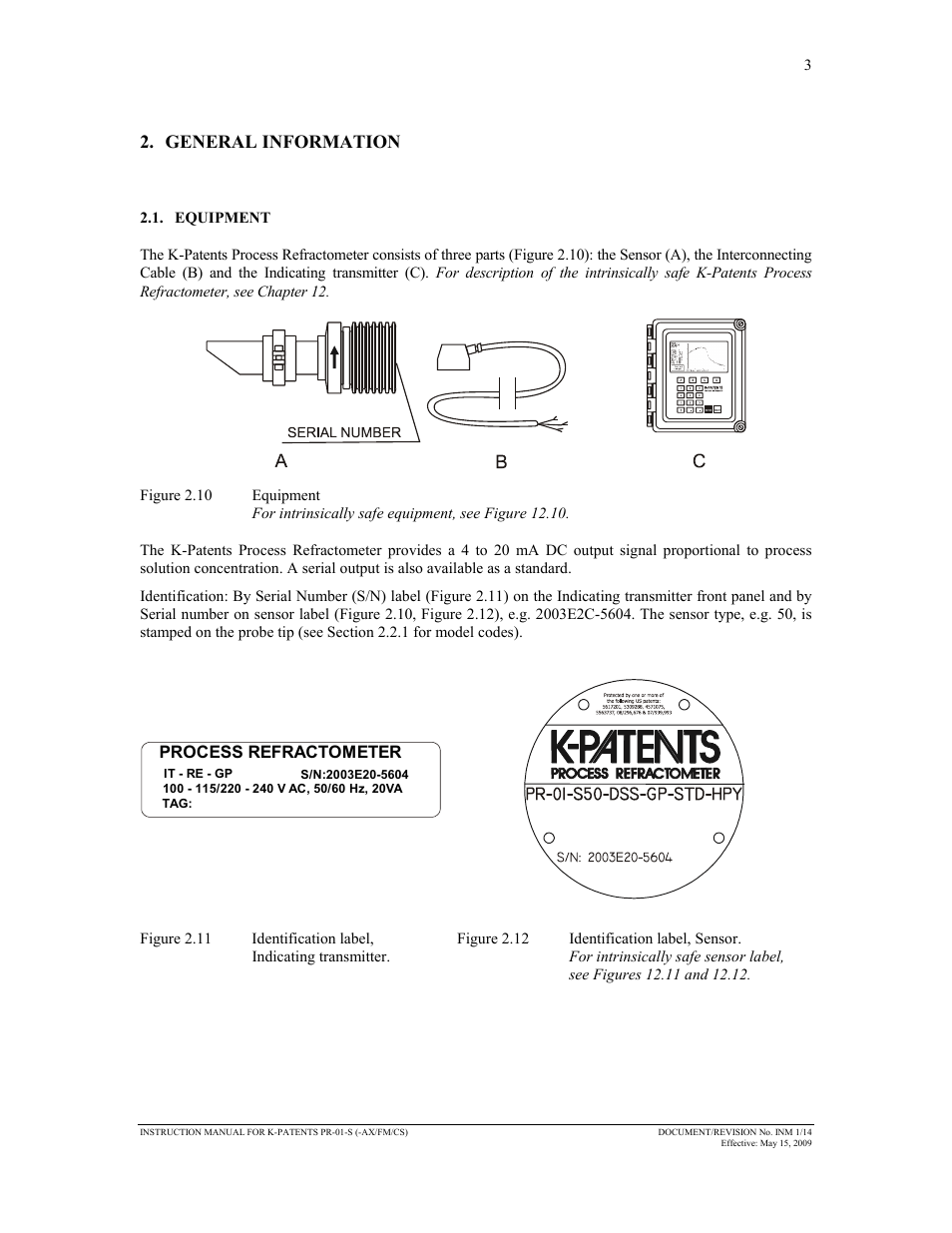 General information | K-Patents PR-01-S User Manual | Page 5 / 107