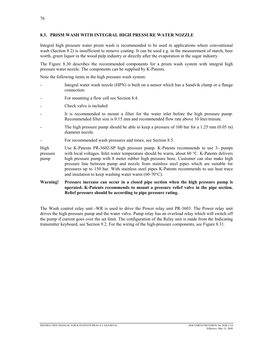 K-Patents PR-01-S User Manual | Page 78 / 107