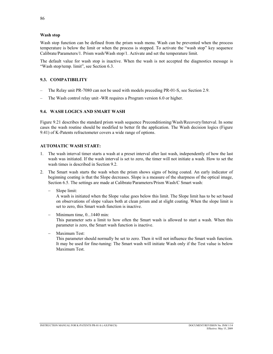 K-Patents PR-01-S User Manual | Page 88 / 107