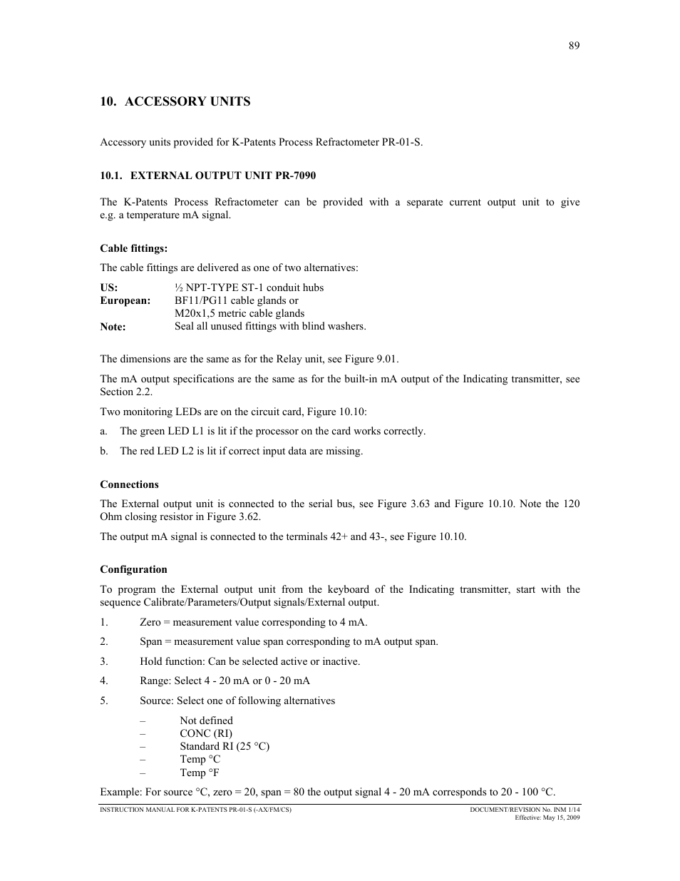 Accessory units | K-Patents PR-01-S User Manual | Page 91 / 107