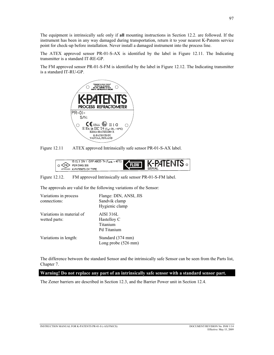 K-Patents PR-01-S User Manual | Page 99 / 107