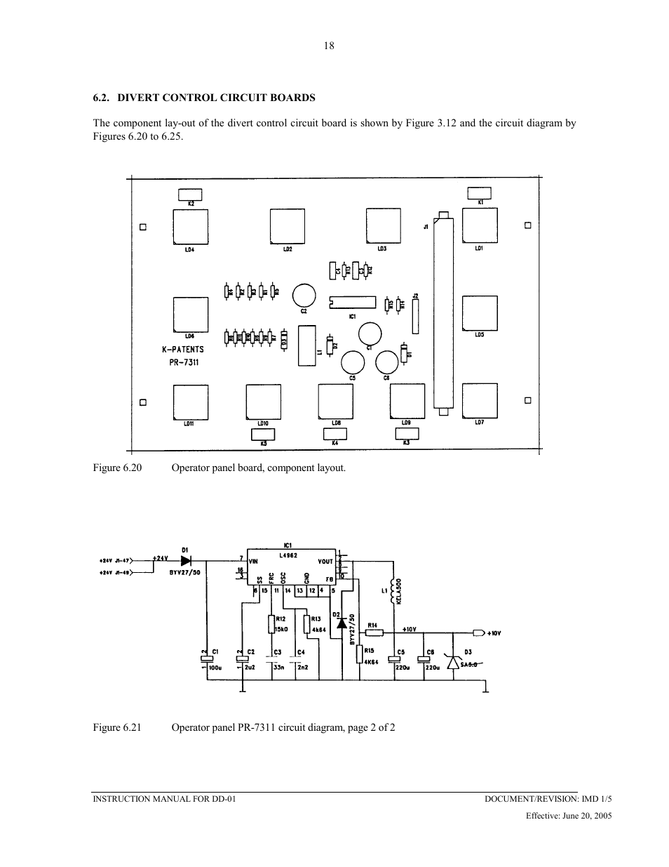 Divert control circuit boards, 2 divert control circuit boards | K-Patents DD-01 User Manual | Page 19 / 37