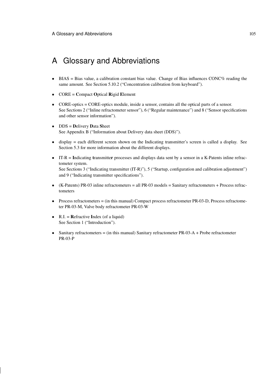 A glossary and abbreviations | K-Patents PR-03 User Manual | Page 111 / 123