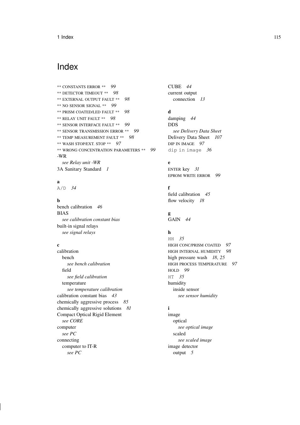 Index | K-Patents PR-03 User Manual | Page 121 / 123