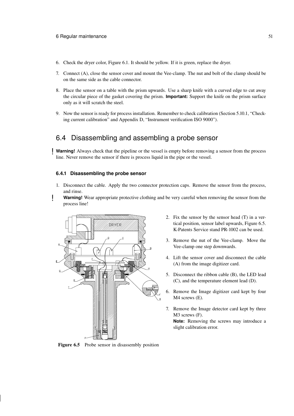 4 disassembling and assembling a probe sensor | K-Patents PR-03 User Manual | Page 57 / 123