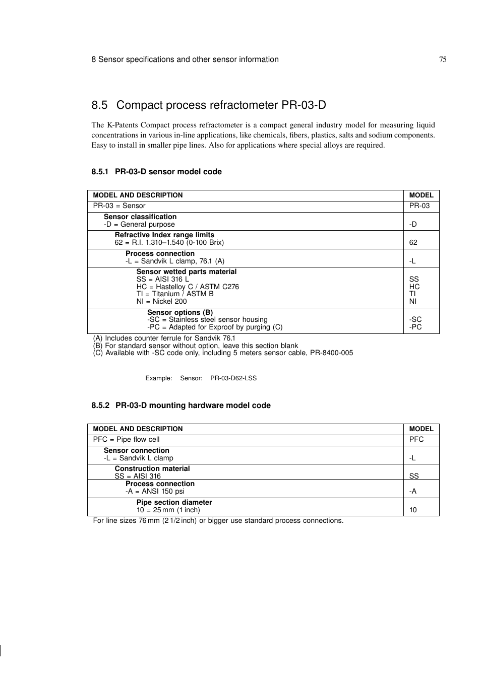 5 compact process refractometer pr-03-d | K-Patents PR-03 User Manual | Page 81 / 123