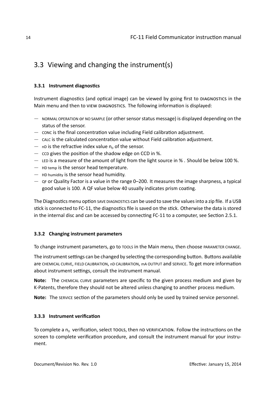 3 viewing and changing the instrument(s) | K-Patents FC-11 User Manual | Page 18 / 24