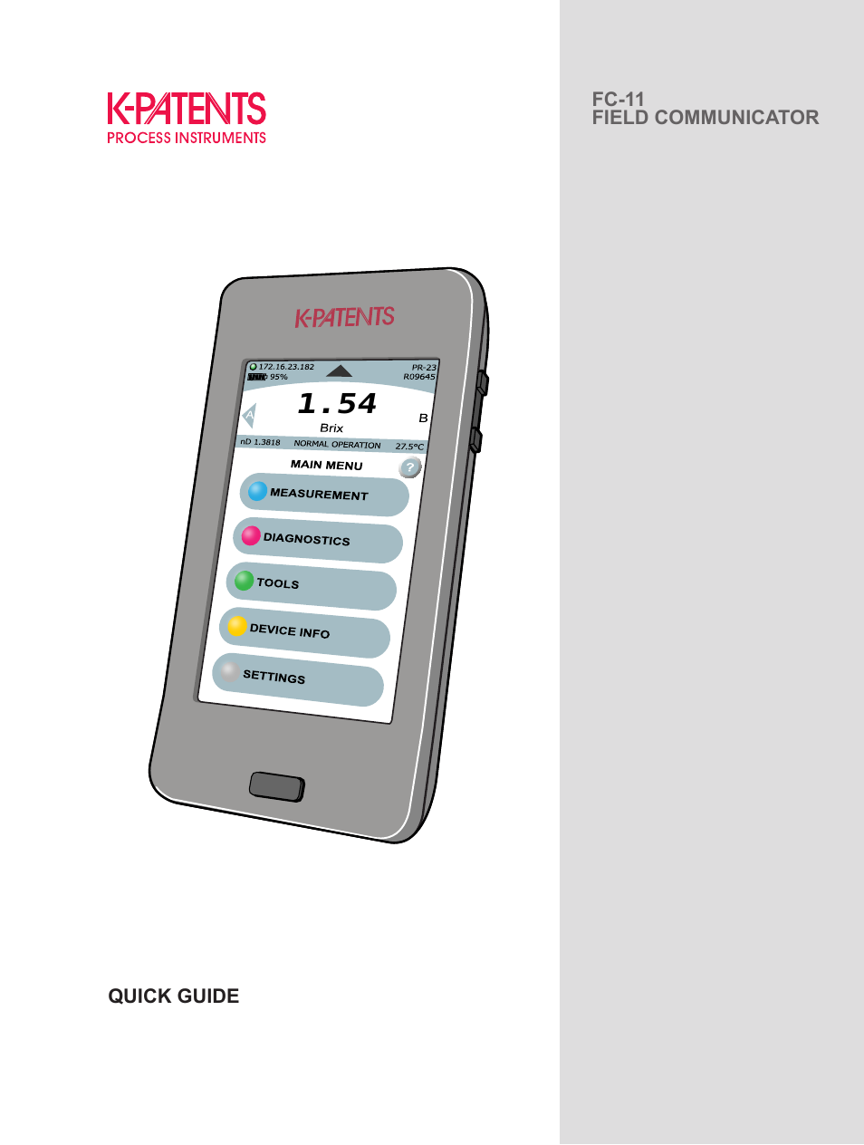 K-Patents FC-11 Quick Stapt User Manual | 8 pages