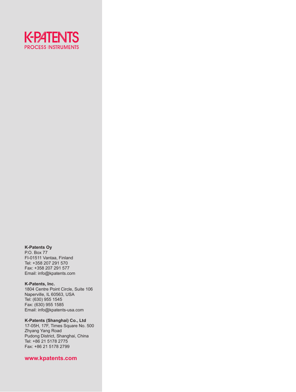 K-Patents FC-11 Quick Stapt User Manual | Page 8 / 8