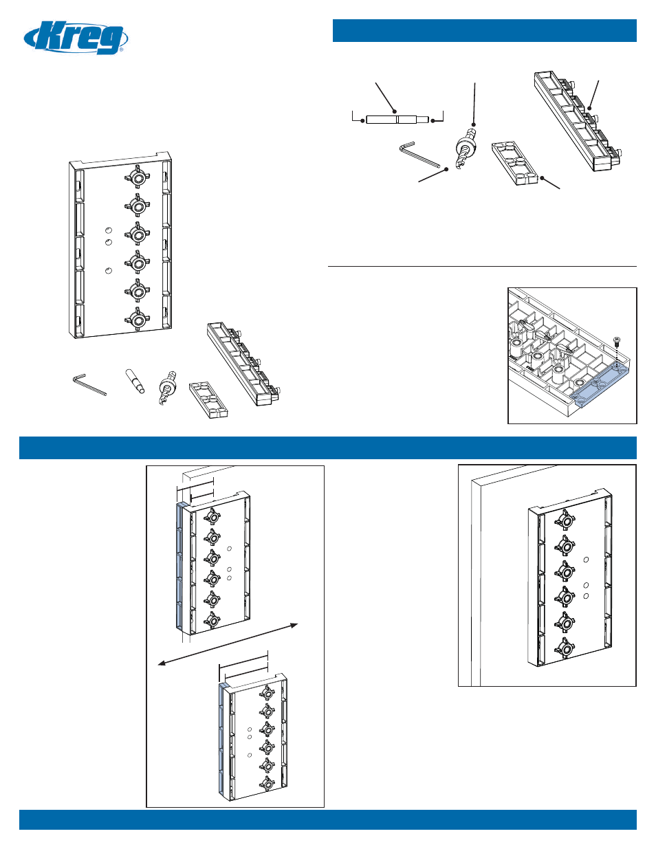 Kreg Shelf Pin Jig with 1/4 Drill Bit User Manual | 2 pages
