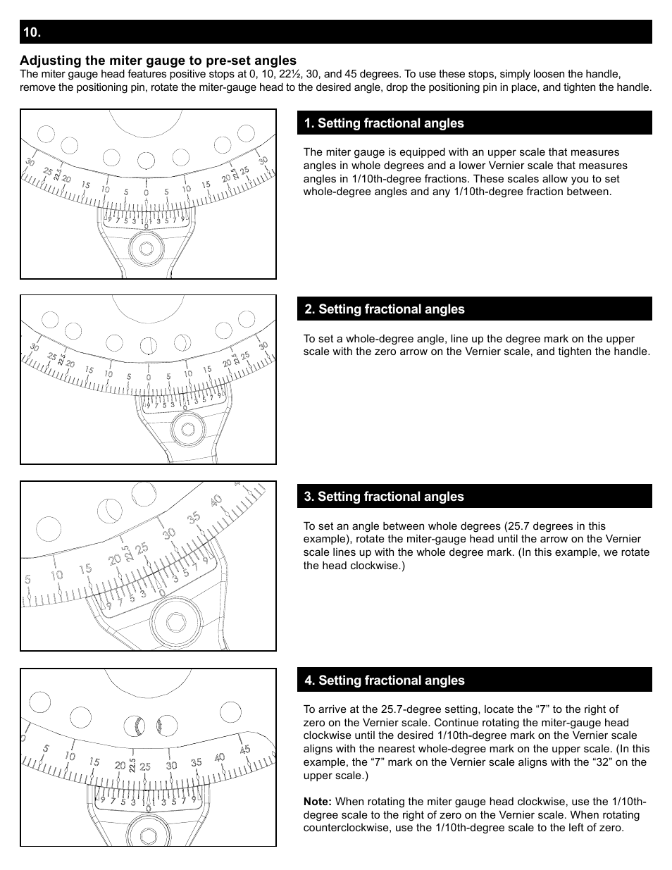 Using the miter gauge | Kreg Precision Miter Gauge System User Manual | Page 10 / 36