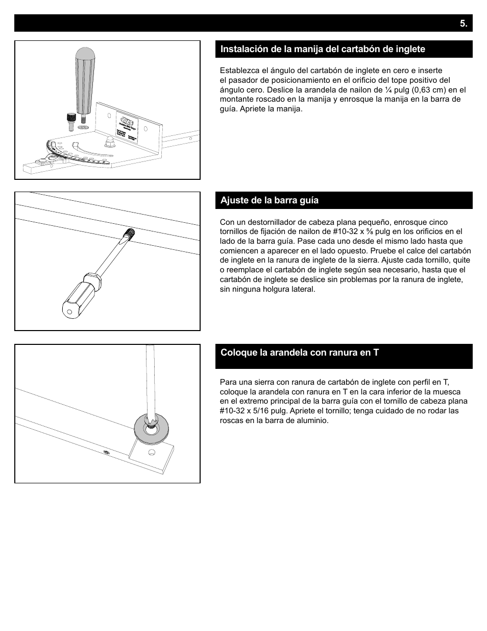 Ensamble - cartabón de inglete | Kreg Precision Miter Gauge System User Manual | Page 29 / 36