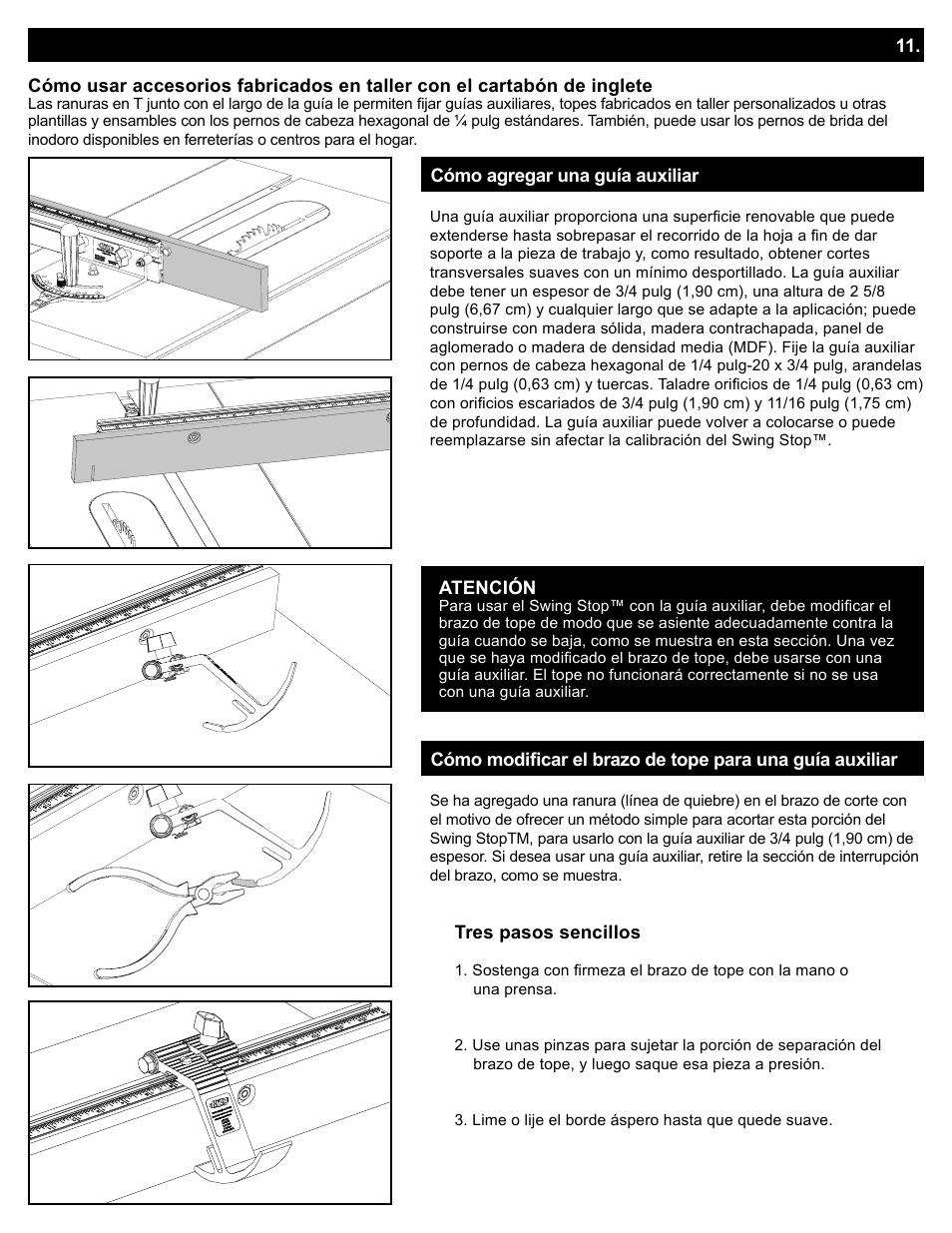 Cómo usar el cartabón de inglete | Kreg Precision Miter Gauge System User Manual | Page 35 / 36