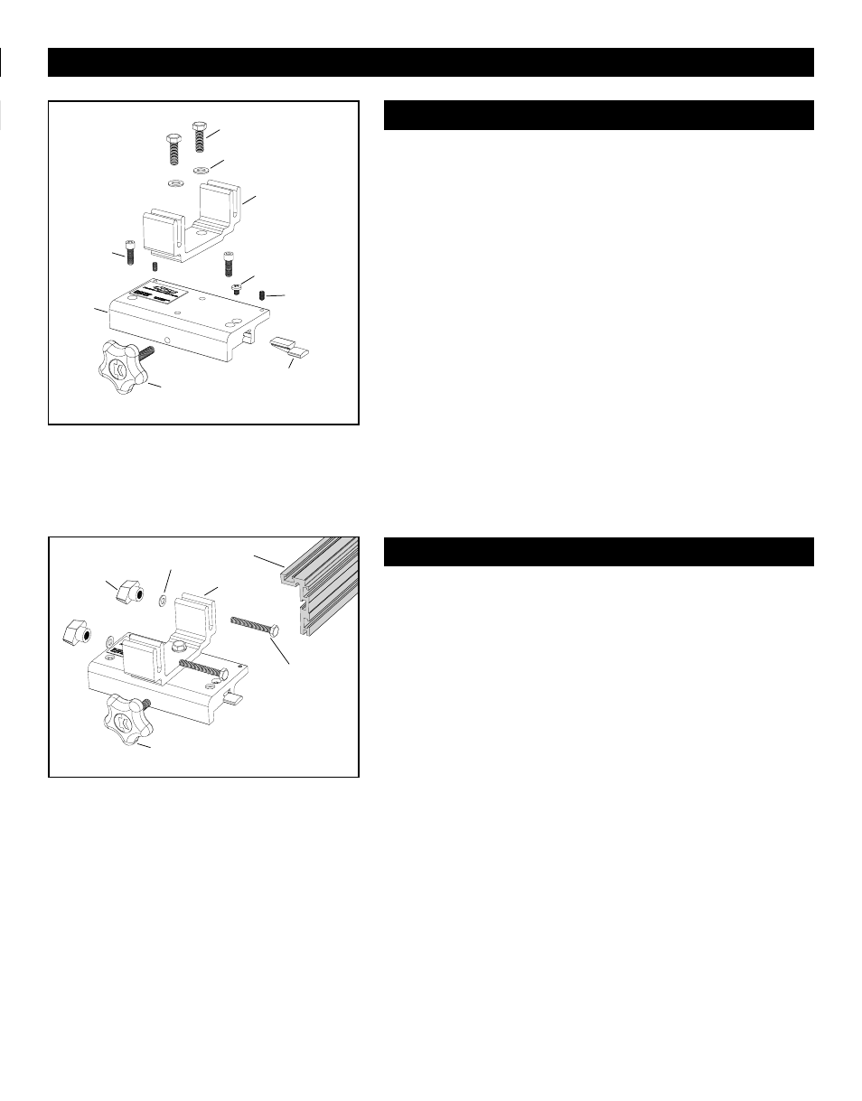 Ensamblaje, Ensamble el bloque de sujeción, Consejo | Fije la extrusión de la guía | Kreg Precision Band Saw Fence User Manual | Page 31 / 36