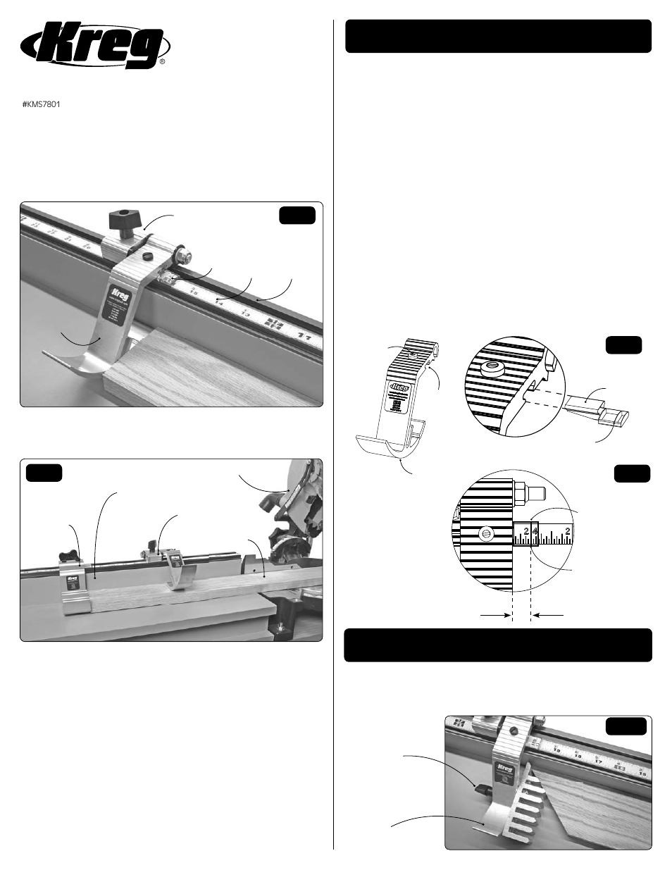 Kreg Swing Stop User Manual | 2 pages