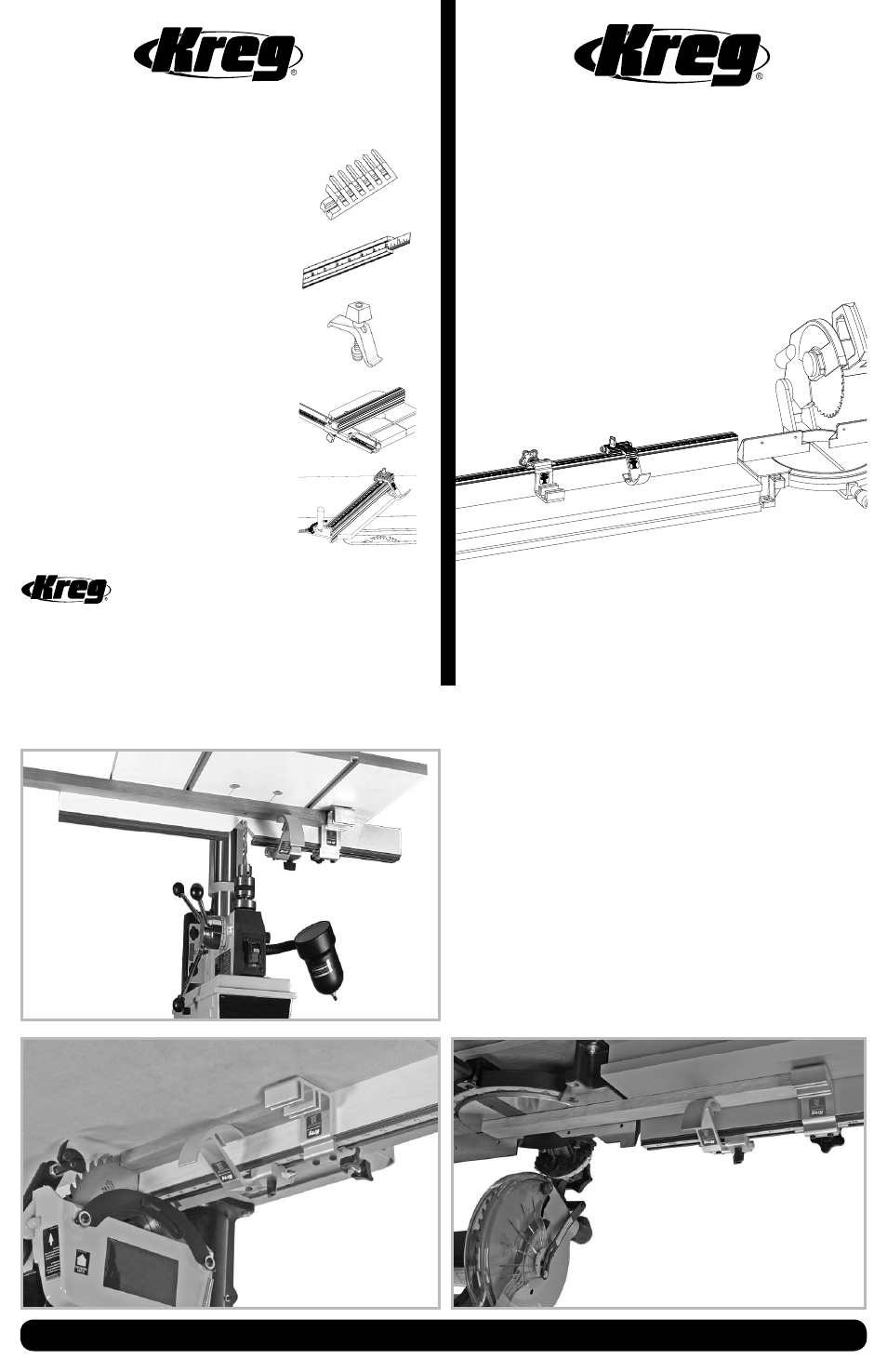 Kreg KMS8000 Precision Trak & Stop Kit User Manual | 3 pages