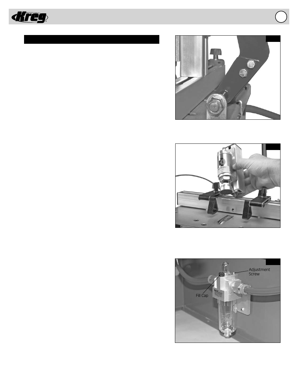 Assembly instructions - db55 pneumatic | Kreg DB55 Pneumatic Foreman Pocket-Hole Machine User Manual | Page 9 / 20