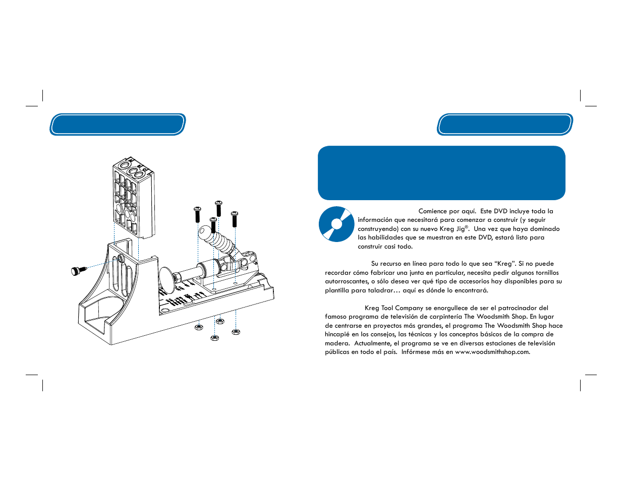 Introducción, Ensamblaje | Kreg Jig K4 User Manual | Page 18 / 27