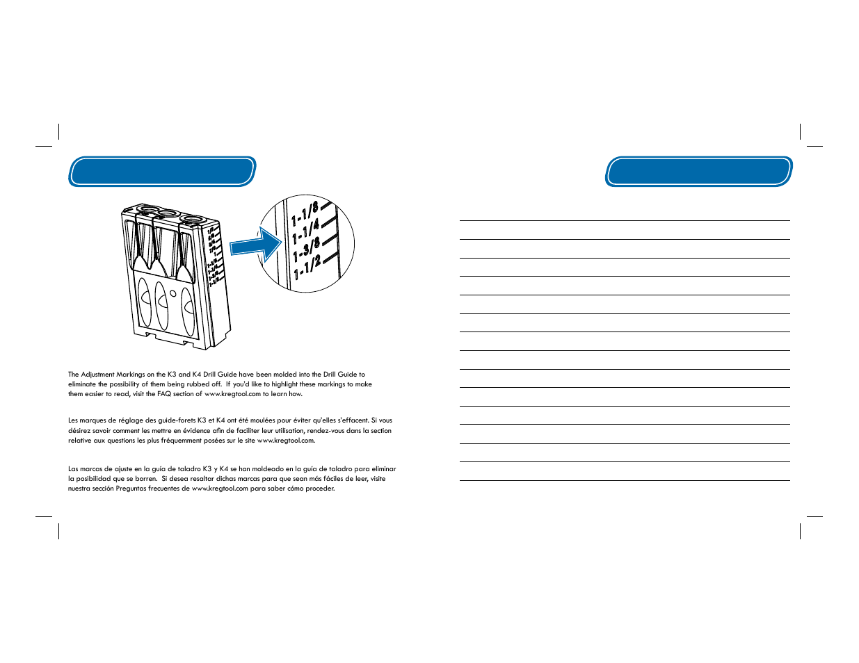 Kreg Jig K4 User Manual | Page 26 / 27