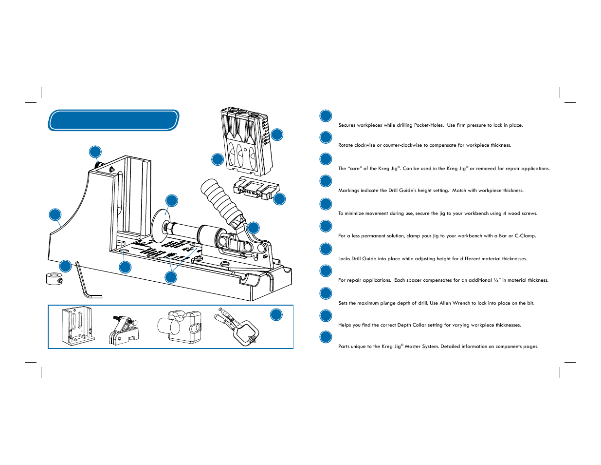 Kreg Jig K4 User Manual | Page 3 / 27