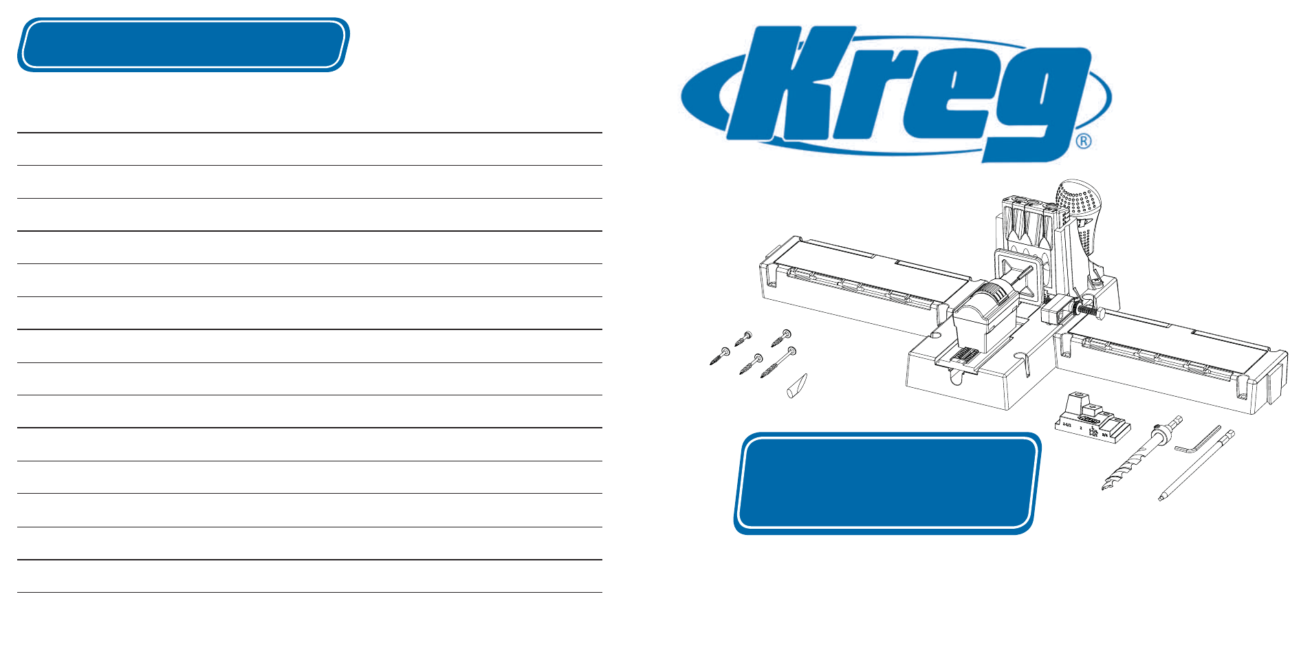 Kreg jig, Guide de l’utilisateur | Kreg Jig K5 User Manual | Page 10 / 29
