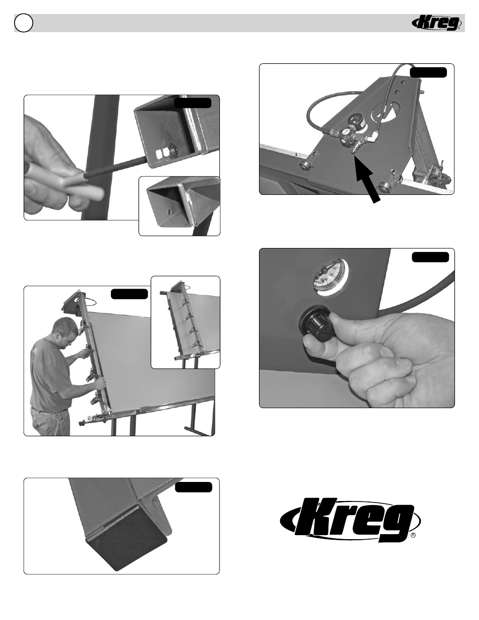 Assembly instructions | Kreg KFT4X8 Face-Framing Table User Manual | Page 6 / 12