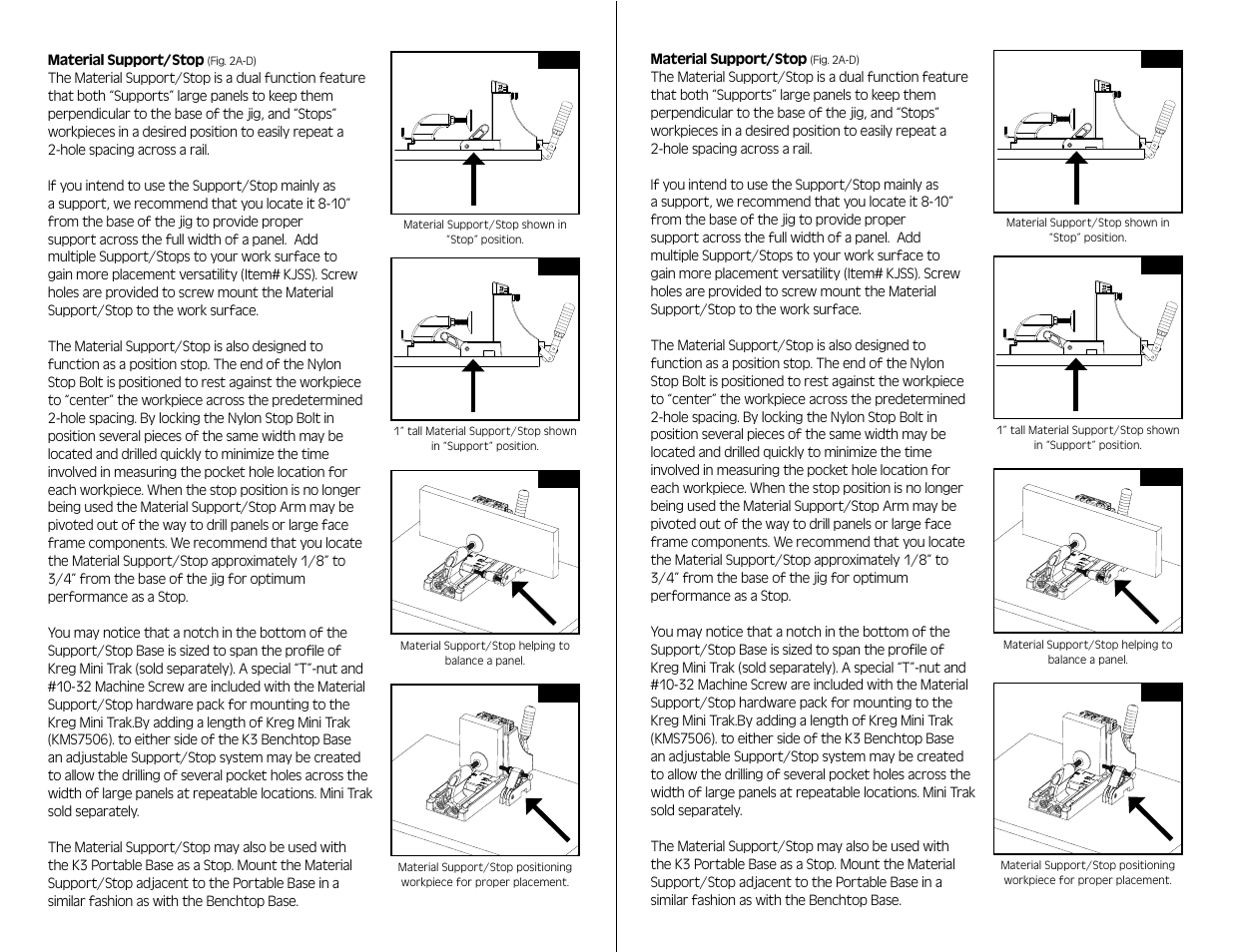 Kreg Jig Material Support Stop User Manual | Page 2 / 2
