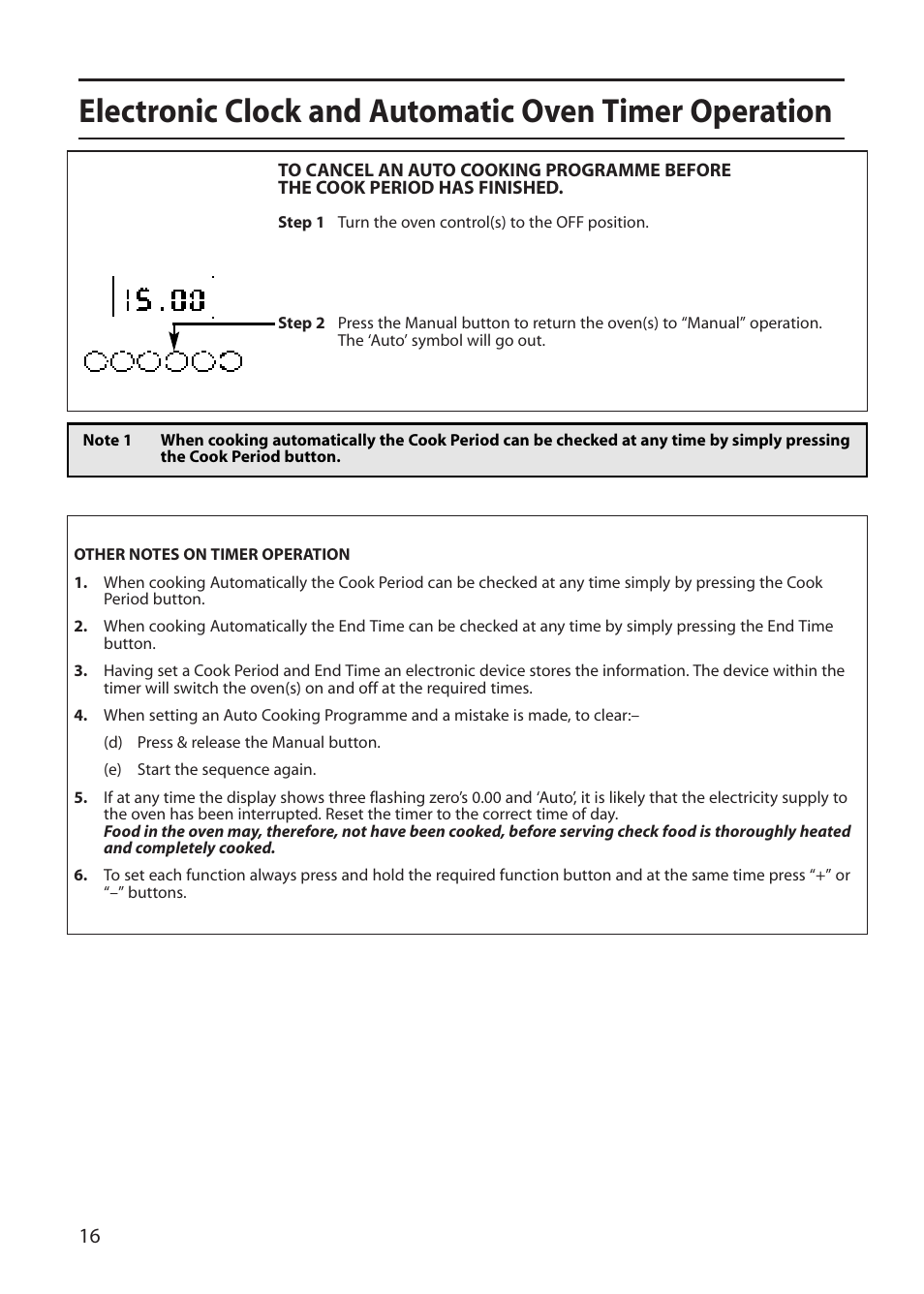 Creda S150E User Manual | Page 16 / 44