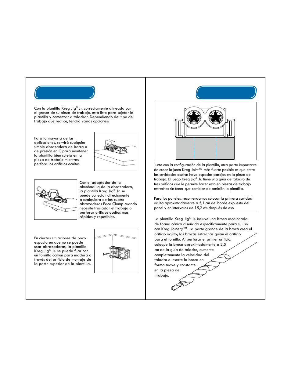 Sujeción perforación | Kreg Jig R3 User Manual | Page 10 / 17