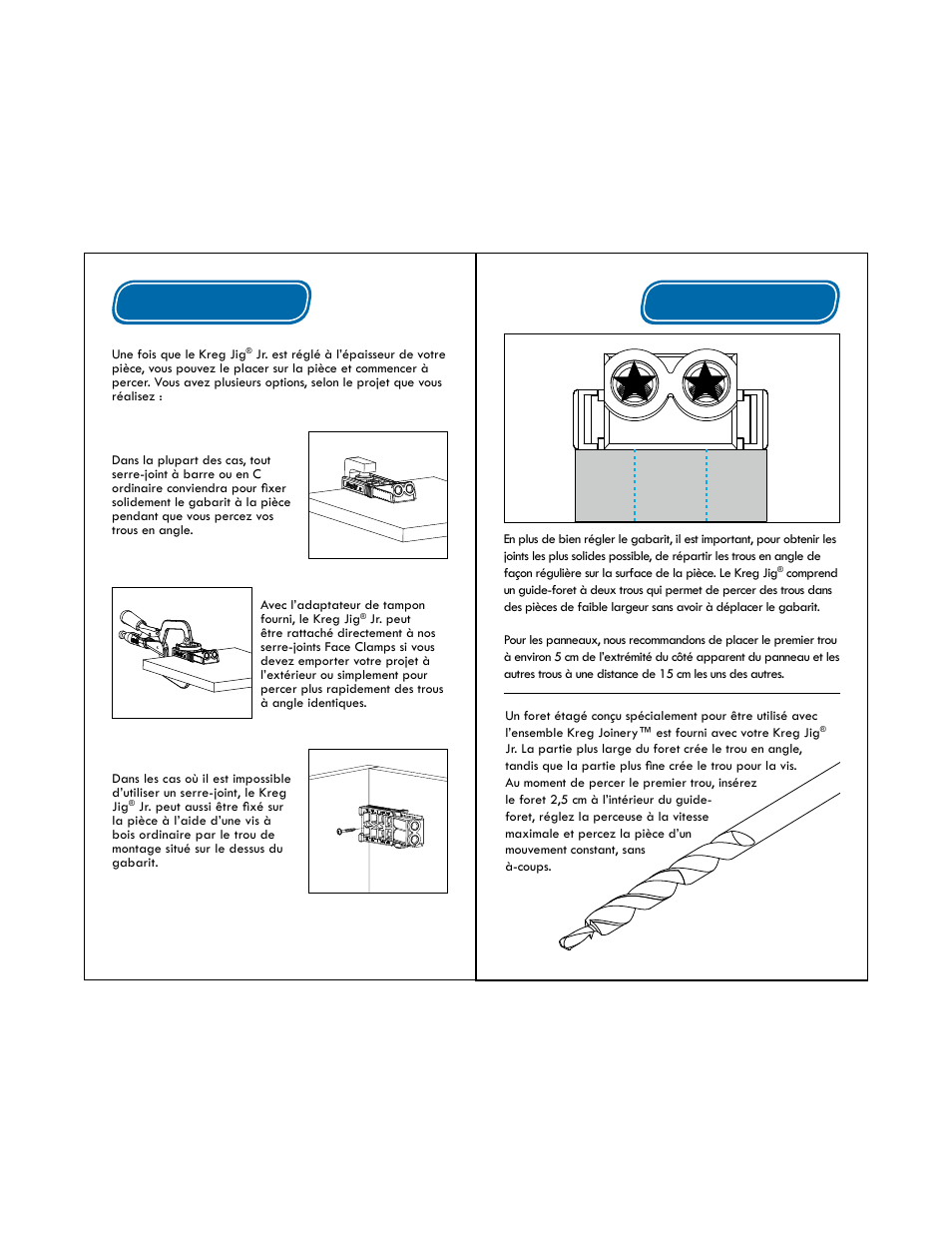 Blocage perçage | Kreg Jig R3 User Manual | Page 15 / 17