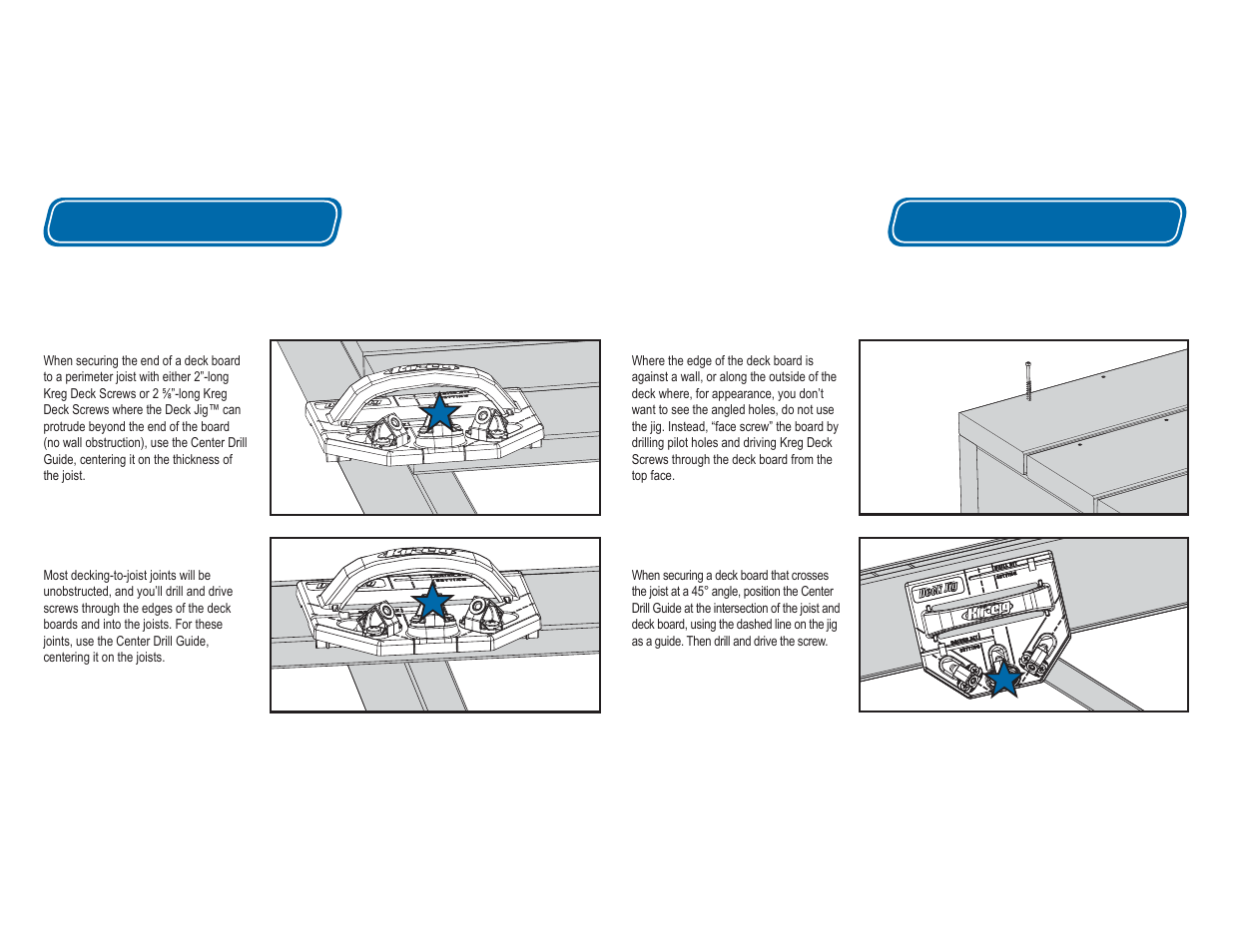 Operation | Kreg Deck Jig User Manual | Page 7 / 9