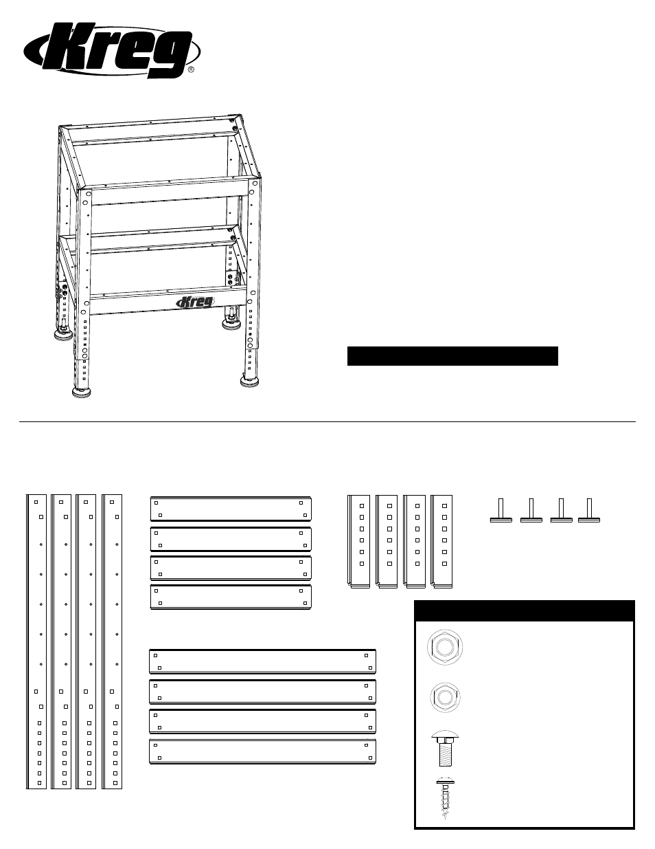 Kreg KRS1030 Universal Steel Stand User Manual | 12 pages