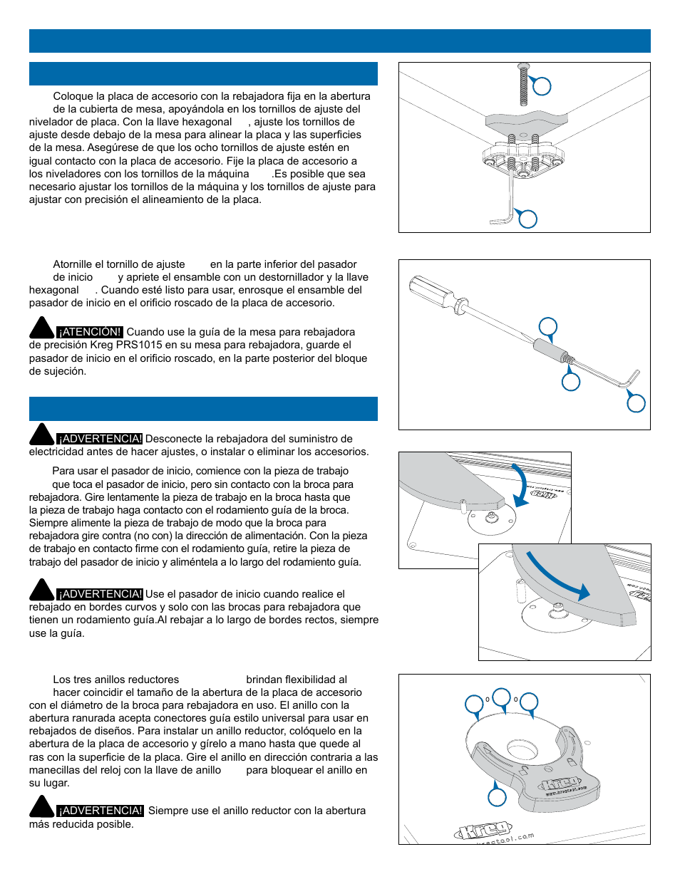 Kreg PRS1025 Precision Router Table Top User Manual | Page 19 / 20