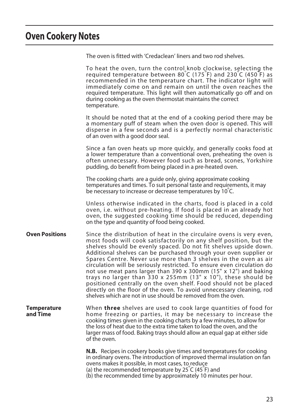 Creda CF50E User Manual | Page 23 / 32