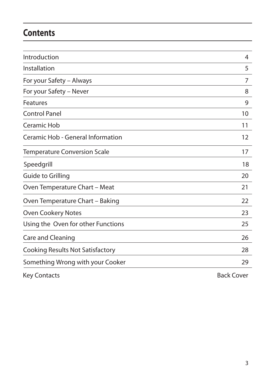 Creda CF50E User Manual | Page 3 / 32