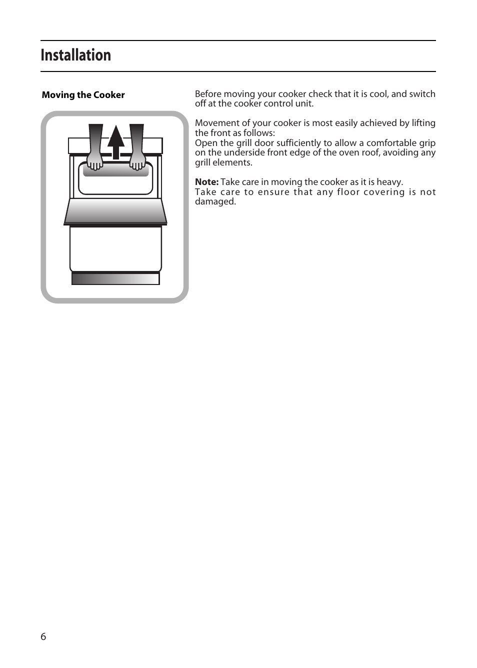 Installation | Creda CF50E User Manual | Page 6 / 32