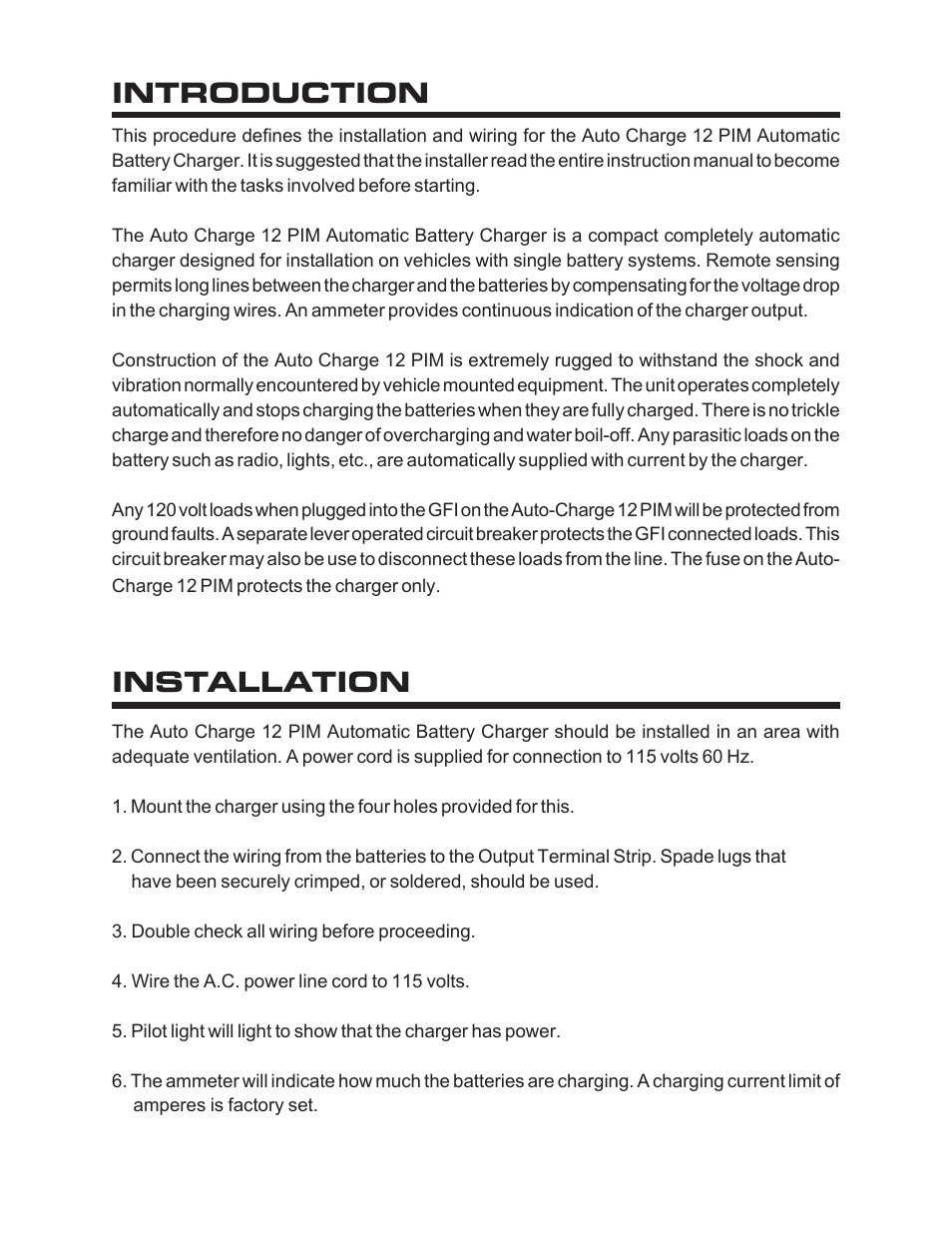Introduction installation | Kussmaul Electronics 091-12PIM User Manual | Page 2 / 5