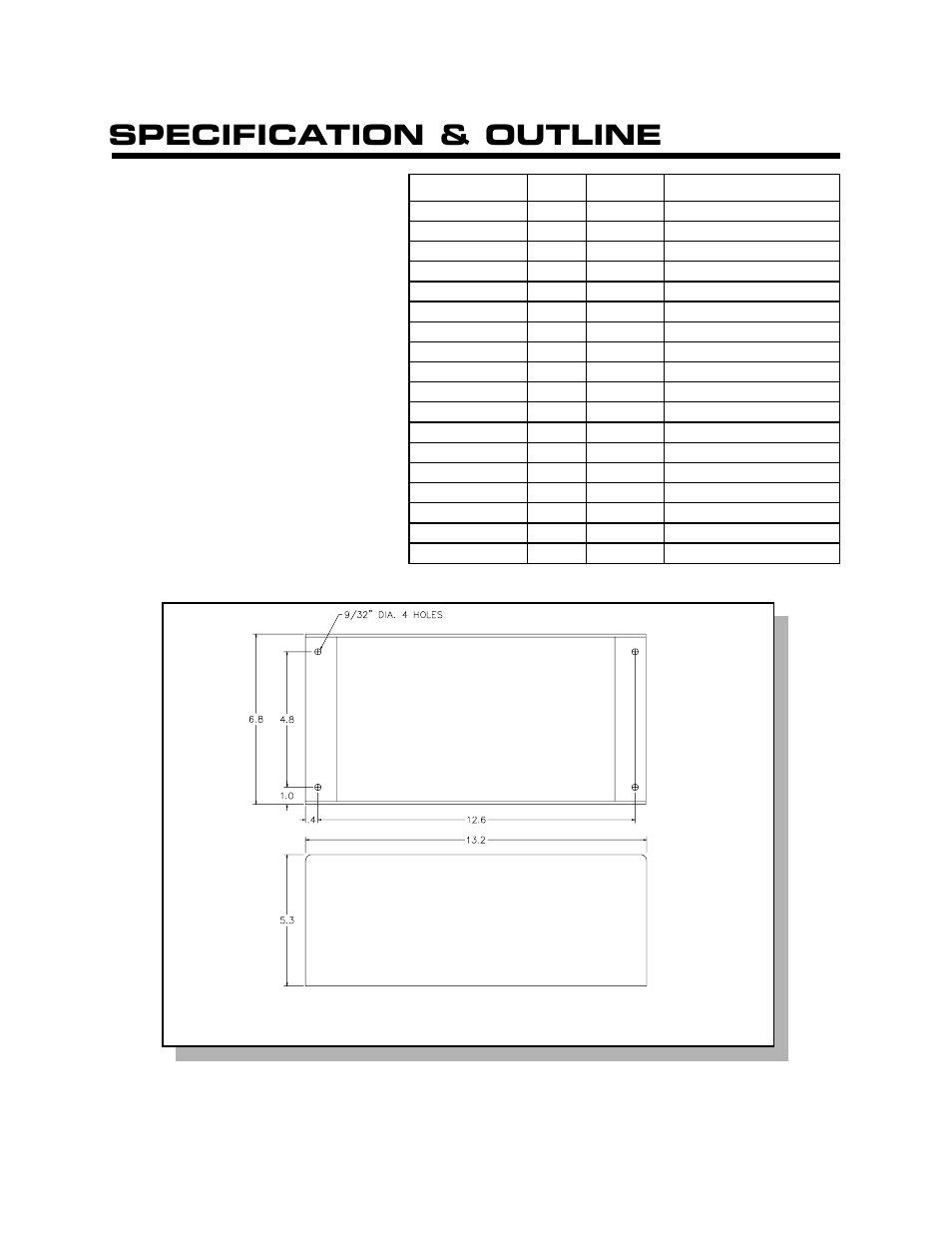 Specification & outline | Kussmaul Electronics 091-12VHO-24 User Manual | Page 4 / 5