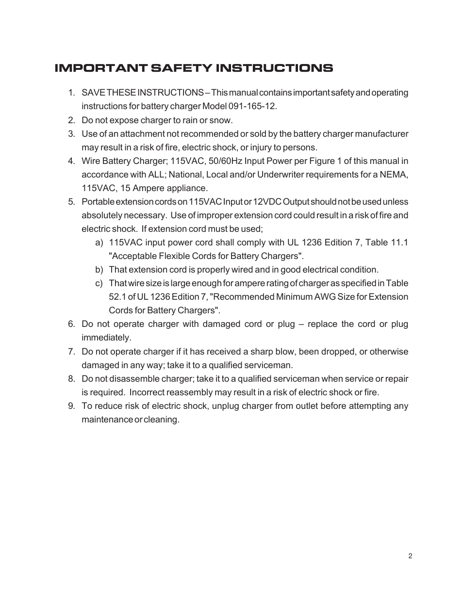 Kussmaul Electronics 091-165-12 User Manual | Page 2 / 11